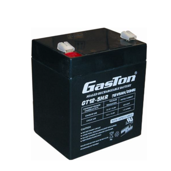 Gaston 12V 5Ah GT12-5 Lead Sealed Maintenance Free Battery