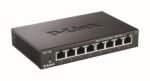 D-Link DES-108/B 8-port 10/100Base-T Unmanaged Metal Switch UK Power plug