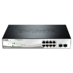 D-Link DGS-1210-10MP 8-ports 10/100/1000Base-T PoE + 2 SFP ports Smart Switch. (802.3af/802.3at support)