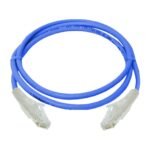 D-Link Cat6A 10G UTP 24 AWG PVC Round Patch Cord - 1m - Blue Colour