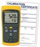 Fluke 52-II-NIST Dual Input Digital Thermometer,  includes ISO Certificate