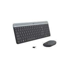 LOGITECH Slim Wireless Keyboard and Mouse Combo MK470 - GRAPHITE