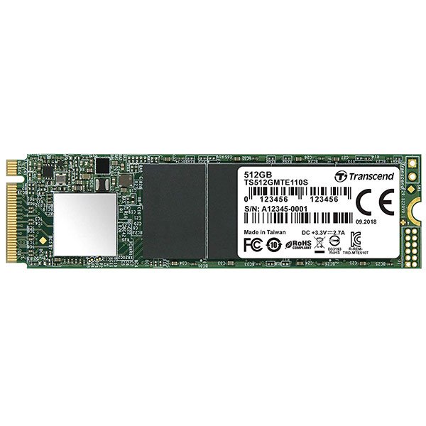 512GB, M.2 2280,PCIe Gen3x4, M-Key, 3D TLC, DRAM-less